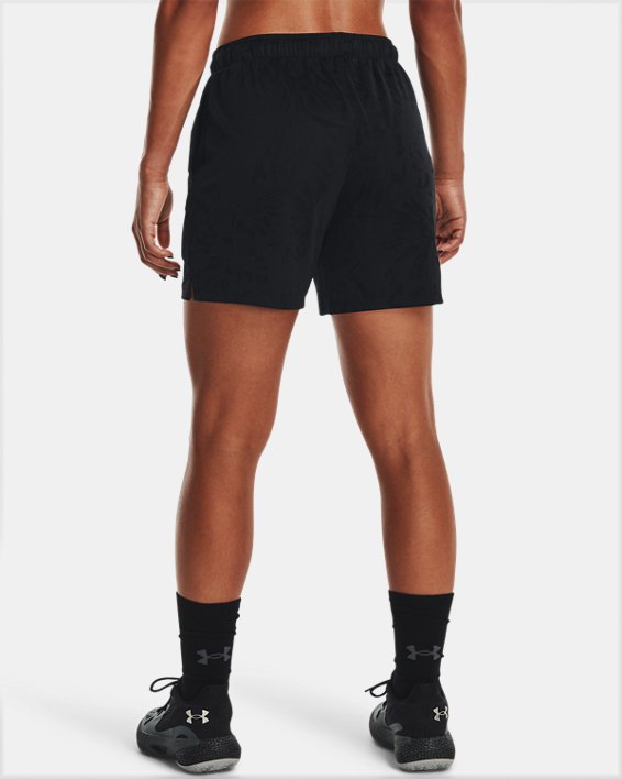 Women's UA Hoops Jacquard Shorts, Black, pdpMainDesktop image number 1